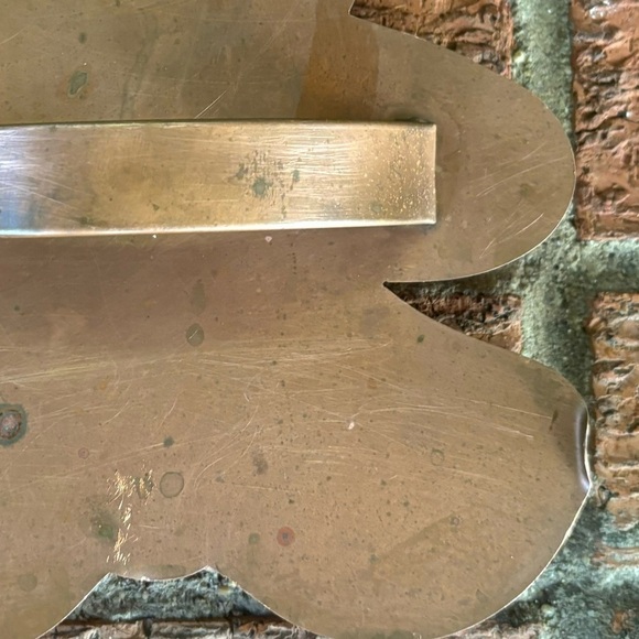 Vintage Cape Cod Copper Works XL Copper Cookie Cutter Teddy Bear Cutout - Picture 3 of 3